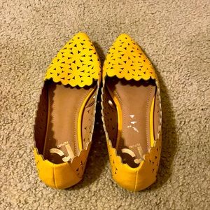 Casual Yellow Flats